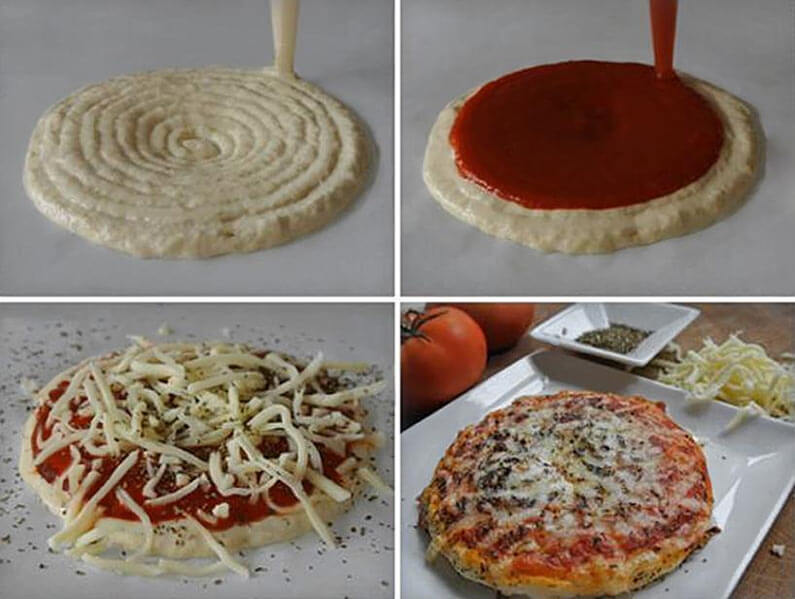 la NASA imprime une pizza en 3D